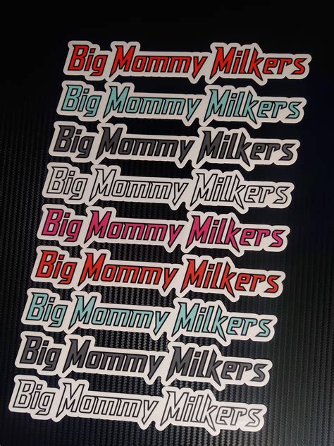 Big Mommy Milkers Club Sticker Vinyl Waterproof Sticker Decal。